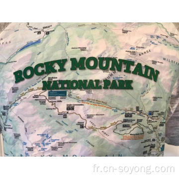 T-shirts pour hommes imprimés Rocky Mountain National Park